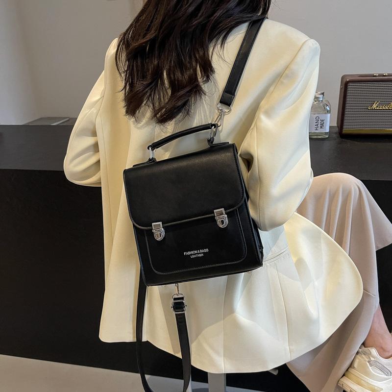 Commuter Backpack Ladies Retro Versatile Handbag Trendy Shoulder Bag