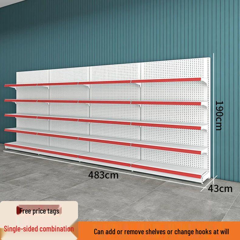 Multi-Layer Island Display Rack for Supermarkets, Convenience Stores, Pharmacies, Stationery, and Snack Shops