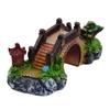 Three-eye Bridge Mini Aquarium Decoration Figurine Simulation Bridge for Fish Tank Home Decor