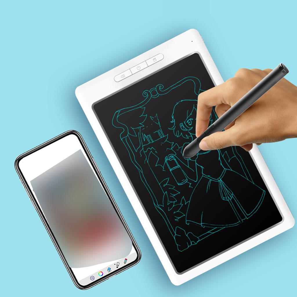 Smart Graphics Tablet Digital Drawing Tablet 8192 Levels Pressure Sensitivity Synchronous Notes Transmission White