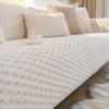 Winter Plush Non-Slip Sofa Cushion & Cover - Modern, Thickened Design