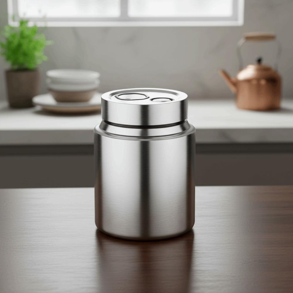 Moisture-Proof Stainless Steel Tea Jar 800/1000/1500/2000ML Jar Container Coffee Shop