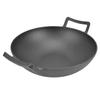 Cast Iron Grill Pan Thickened No Coating Nonstick Cookware Dual Handles Frying Pan 32cm Frying Wok
