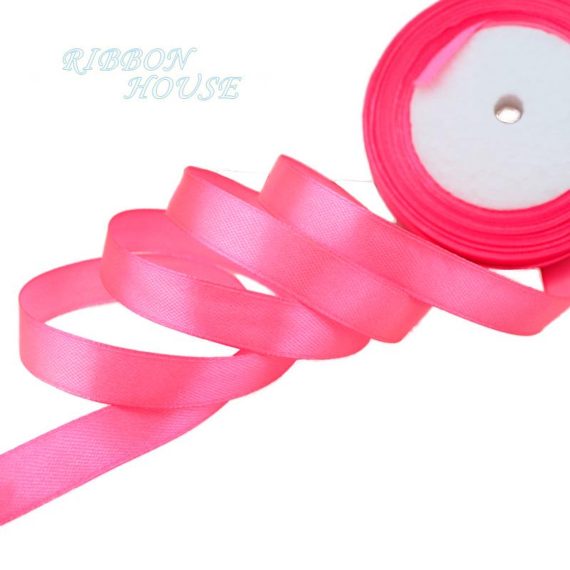 (25 yards/roll) Satin Ribbon Wholesale Gift Packing Christmas decoration diy Ribbons roll fabric (6/10/12/15/20/25/40mm)