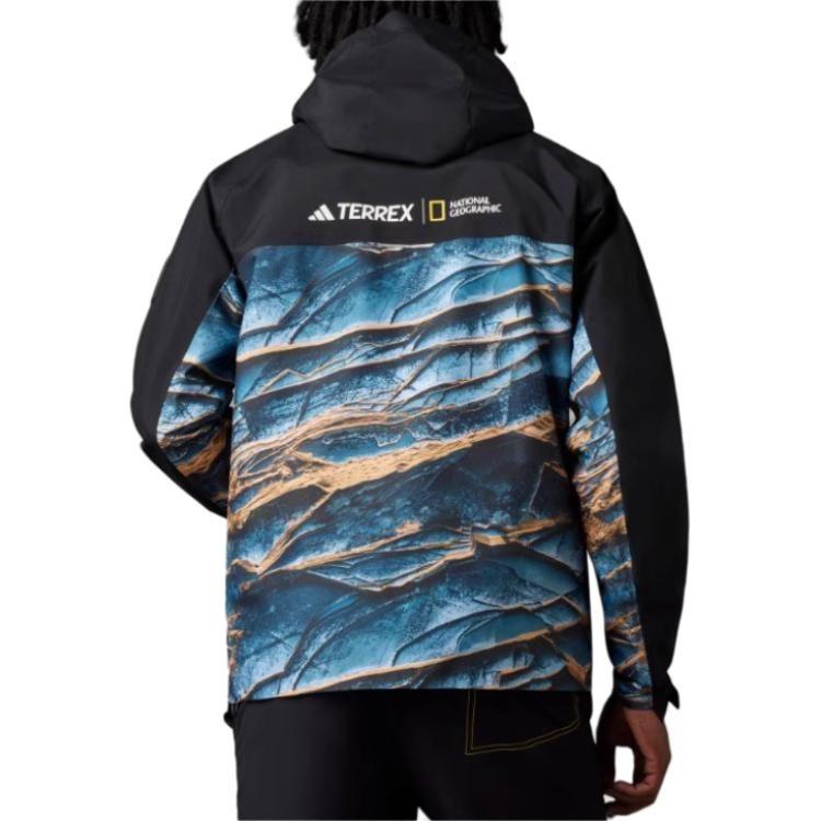 Adidas Terre Business/Casual Waterproof, Windproof, And Breathable Windbreaker Jacket Men's Black IC1979