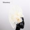European And American New Mesh Hairpin Bridal Hair Accessories Banquet Party Performance Hemp Top Hat Ball Headdress