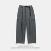 Japanese Style Men's Casual Outdoor Pants Spring Autumn Trousers with Side Pocket Loose Casual Workwear Long Pants