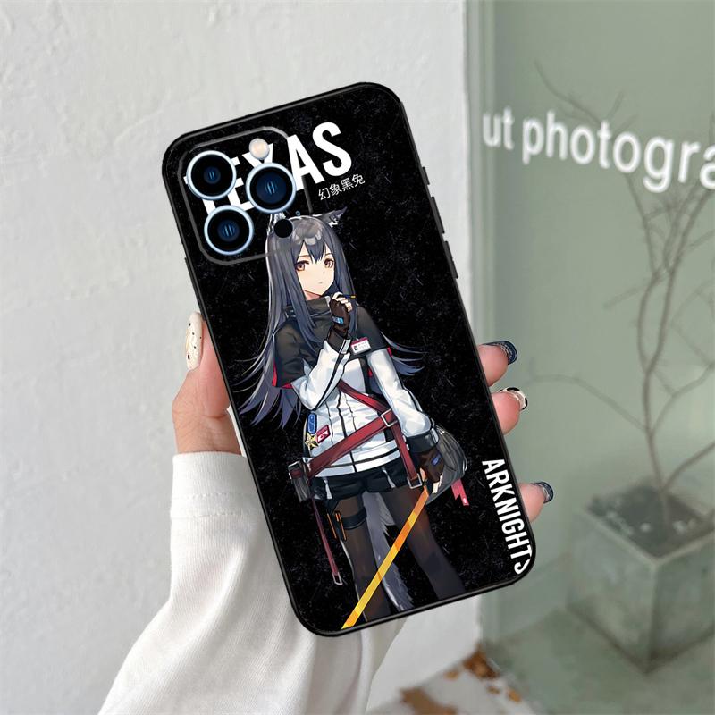 Amiya Ansel Arknights Silicone Soft Case For iPhone 17 Air 11 15 16 14 Pro Max 12 13 Mini 16 Plus 16e Back Cover