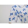 New Women's Clothing Summer Bundle Neck Doll Collar Short-sleeved Retro Printed Medium and Long Dress