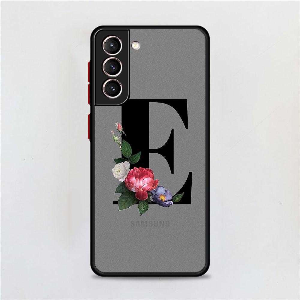 

Матовый чехол с буквами «сделай сам» и цветком для Samsung Galaxy S22 S20 S21 FE S10 S9 Plus S8 Capa Note 20 Ultra 10 Lite, чехол для телефона Samsung S22 5G
