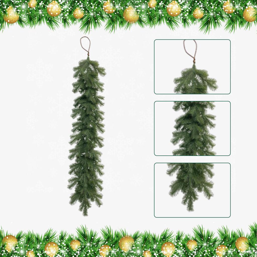 Artificial Christmas Garland Ornament, Realistic PE Table Centerpiece, Multifunctional Wall
