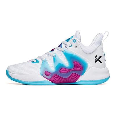 Jianshan 1 Breathable Low-Top Basketball Shoes Men Sneakers White Blue Purple 112221623S-2