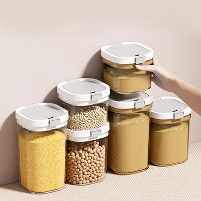 Lebensmittelechter versiegelter Behälter, Milchpulver-Aufbewahrungsbehälter, tragbare Kunststoff-Milchpulverbox mit Fächern für den Außenbereich