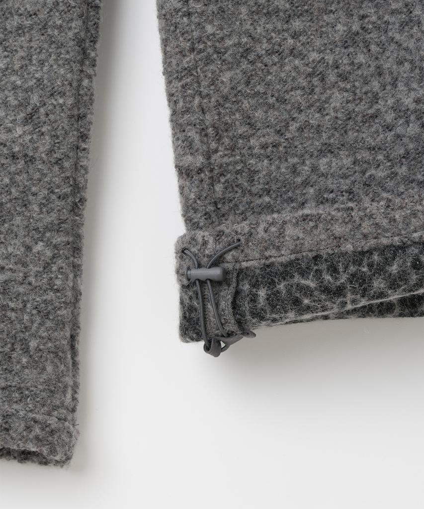 MILLO WOMEN Boucle Zipper Trousers [Melange Gray]