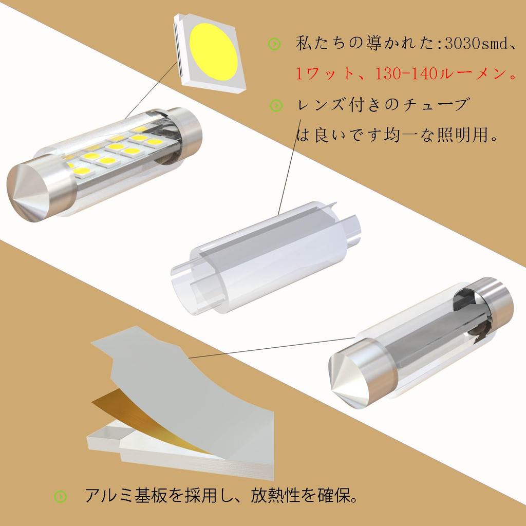 WiseShine 578 LED Super Bright 6000K White 211 212-2 214-2