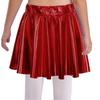 Girls Performance Skirt Elastic Waist Shiny Bronzing Material Dance Practice Costume Bottom