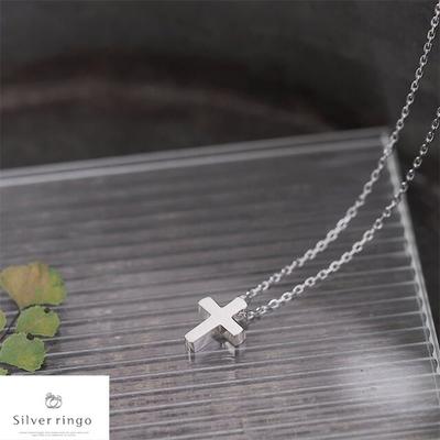 Ασημένιο 925 Κολιέ σε Σχήμα Σταυρού Crossn