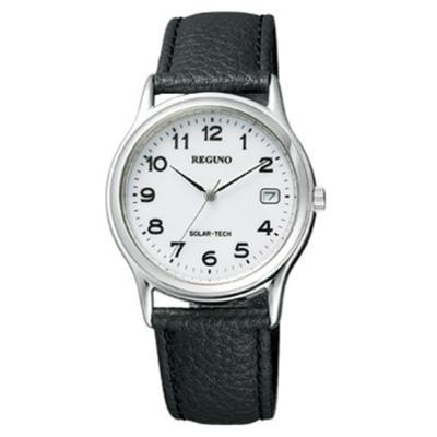 Ανδρικό RS25-0033B ( Ρολόι REGUNO Ανδρικό) Στρογγυλό ρολόι Μαύρο Ανοξείδωτο Αναλογικό