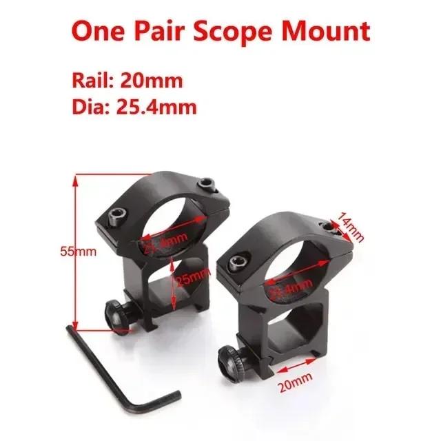 4mm 30mm/25 Riflescope Mount Ring Weaver 11mm/20mm Dovetail Picatinny Rail Adapter Mlok Profile Rifle Weaver Scope Hunting Mount