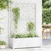 Planter with Trellis 100x43x142 Cm PP White