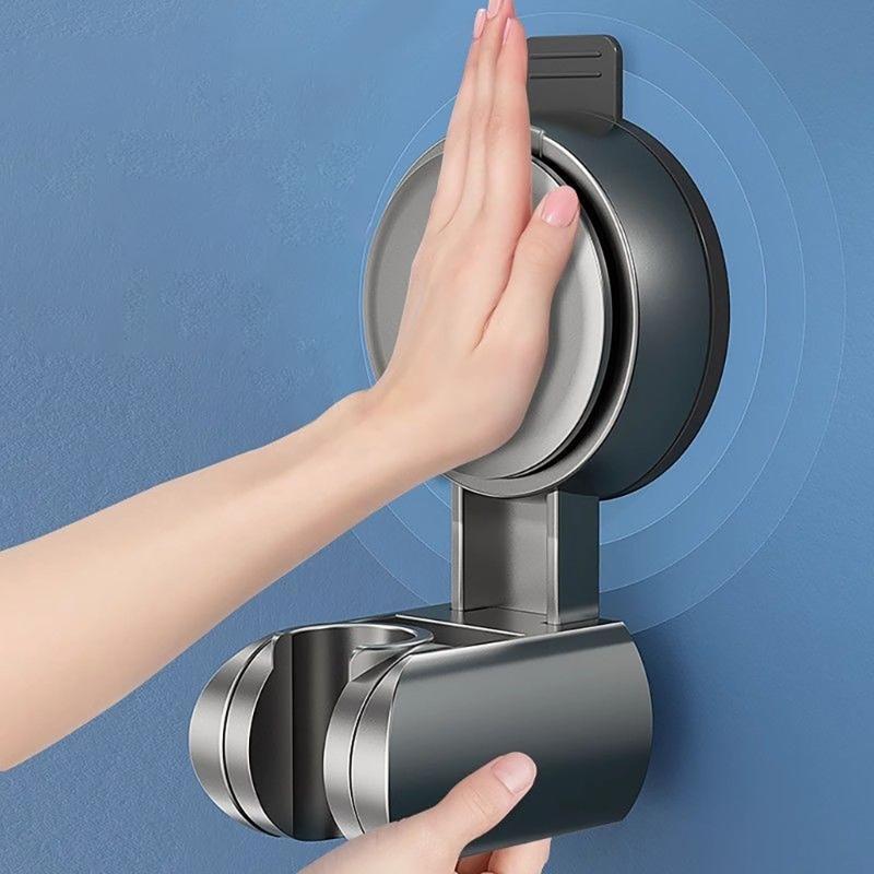 Portable Sturdy ABS Suction Shower Sprayer Holders Bathroom Accessory for Easy Installation in Bathroom Setting