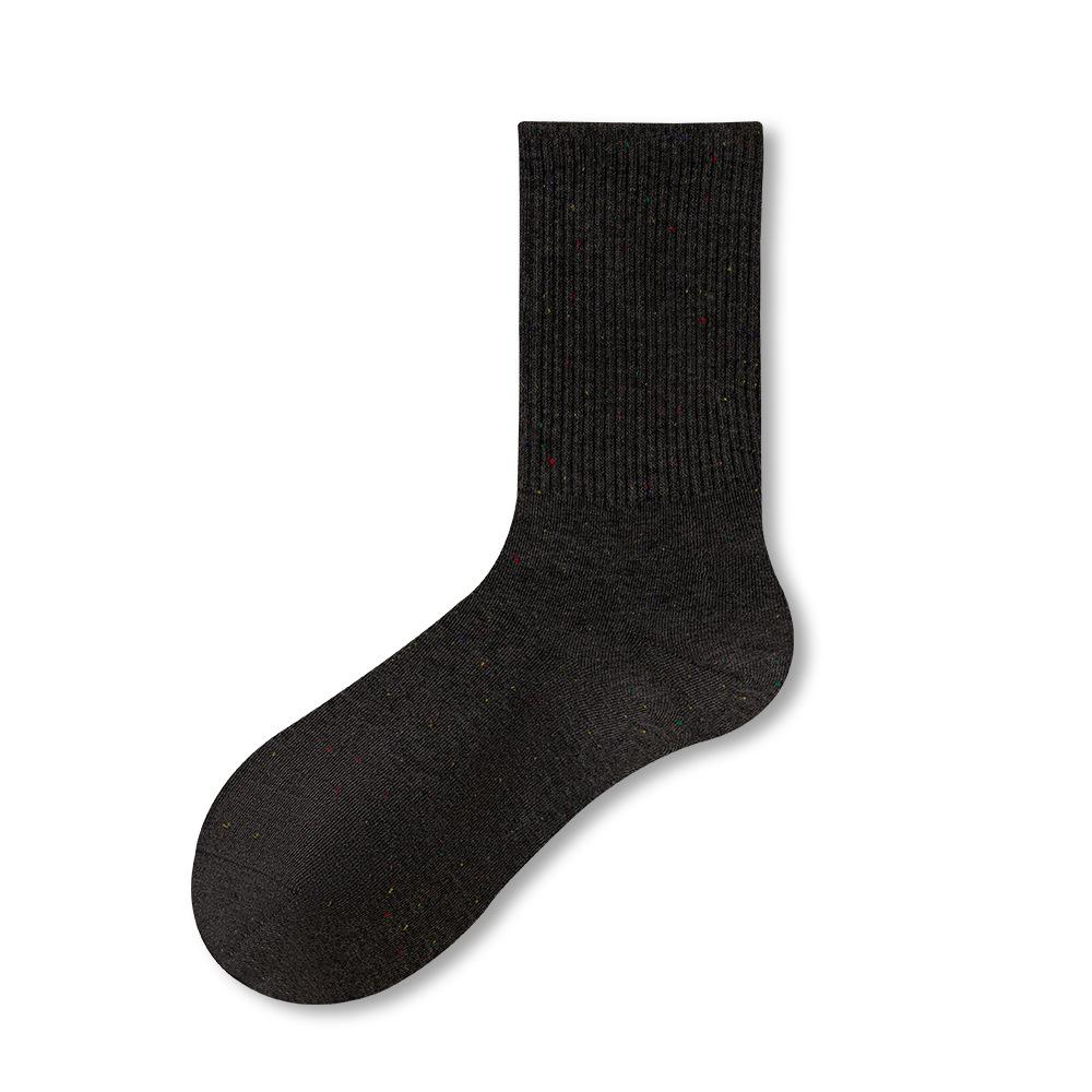 

Женские весенне-осенние новые бесшовные студенческие носки-трубы из хлопка 1 pair чёрный