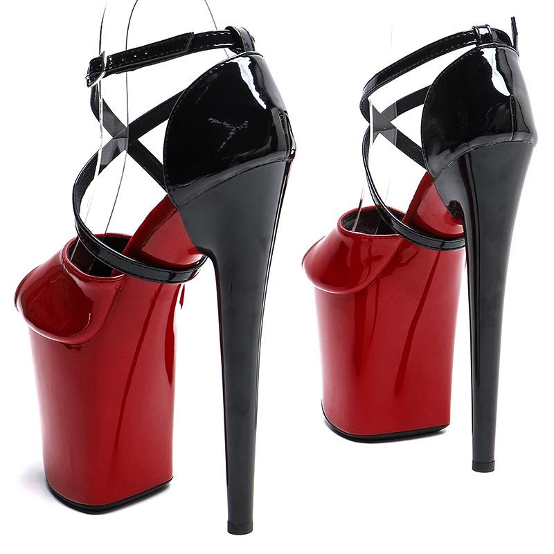 Sexy Women Pole Dance Shoes Pumps Party Club Platform High-heeled Shoes Summer Peep Toe Sandals