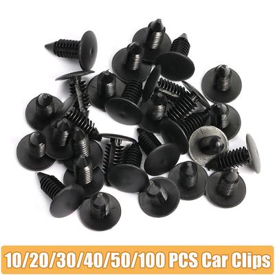 10/20/30/40/50/100Pcs 8MM Car Fastener Clip Plastic Bumper Fender Clip Screw Auto Roof Tailgate Lining Rivet Retainer For Toyota