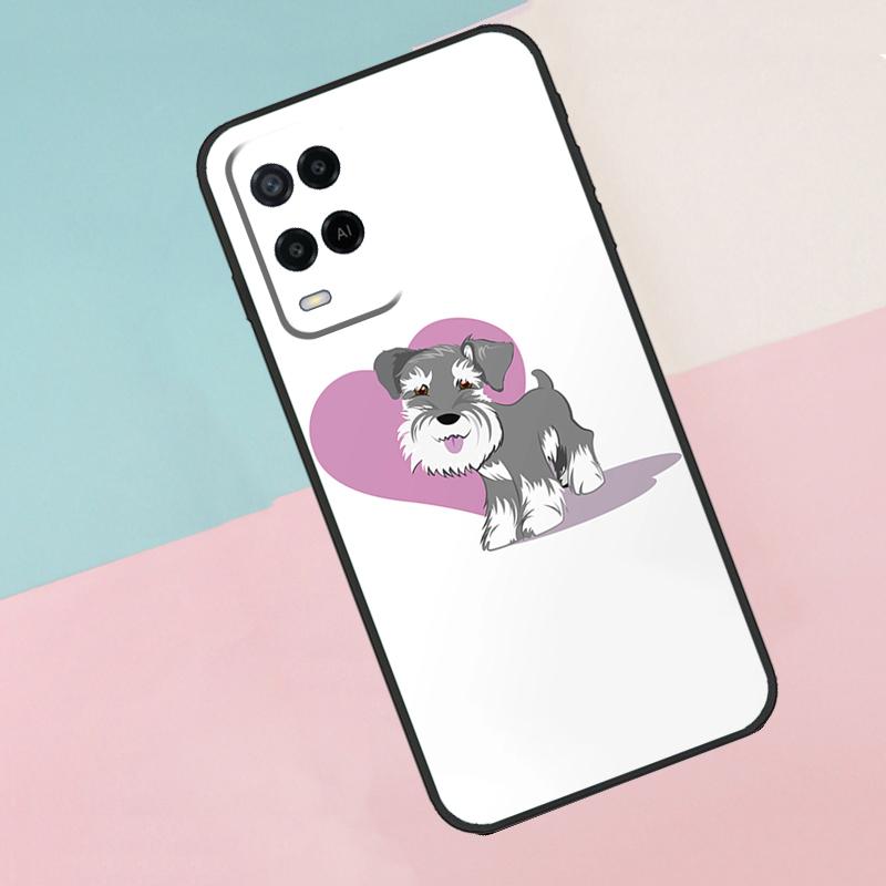 Schnauzer Puppy Dog For Oppo A40 A60 A80 A18 A38 A58 A78 A98 A79 A16 A76 A96 A15 A74 A94 A54 A77 A17 Phone Case