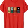 Unisex One Day At A Time Graphic Casual TShirt Summer Short Sleeve Round Neck Tee With Colorful Stripes Unisex Clothing