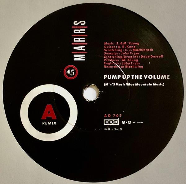 

7inch Record M|A|R|R|S - Pump Up The Volume AD707 4AD 1987 UK Dance & Electronica Used