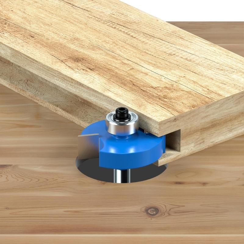 Pack of 7 Carbides Router Bit Set Featuring Ball Bearings Wood Chamfer Bit for Accuracy Woodworking Applications
