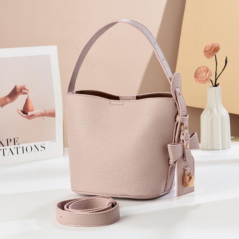 Fashion bucket bag summer new temperament shoulder messenger bag commuting shopping versatile handbag
