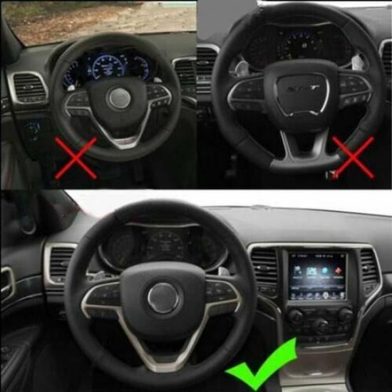 Carbon Fiber Steering Wheel Cover Trim Bezel For Jeep Grand Cherokee 2014-19 ABS