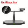 3 IN 1 Magnetic Phone Wireless Charger For Magsafe iPhone 16 15 14 13 12 Samsung /Galaxy Watch Desktop Fast Charging Dock
