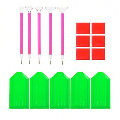 16pcs Diamond Painting Tool Set Contains Drill Pen Drill Disc Clay DIY Diamond Painting Beginners, Enthusiasts Ideal