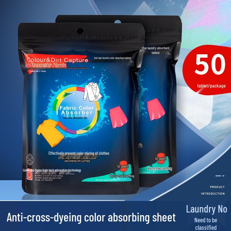 

Салфетки для стирки, поглощающие цвет - Семейная упаковка, Раствор против линяния для смешанной стирки