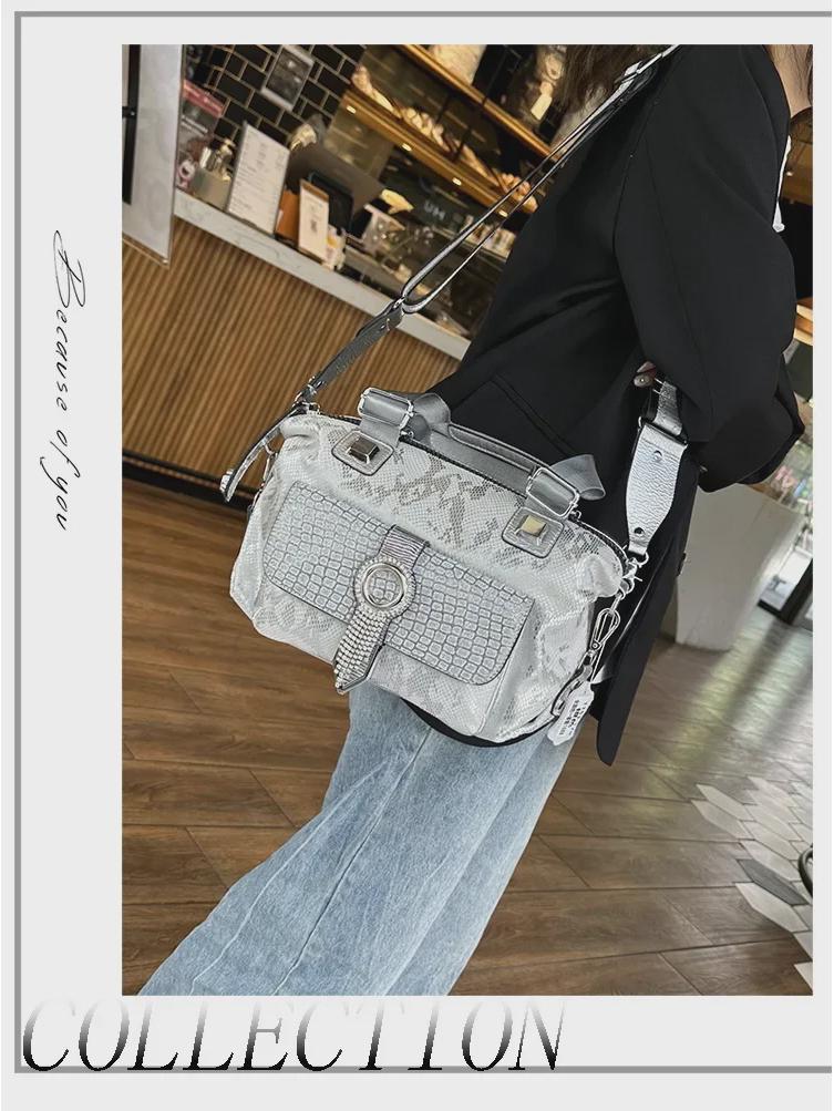 2025 Handtasche im Western-Stil mit Diamanten: Vielseitige Damen-Tragetasche, Schultertasche und Umhängetasche