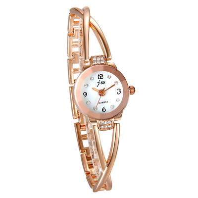 JewelryWe Sparkly Cute Watch Simple Fashion Birthday Day Present Women's Valentine's (Pink Gold)