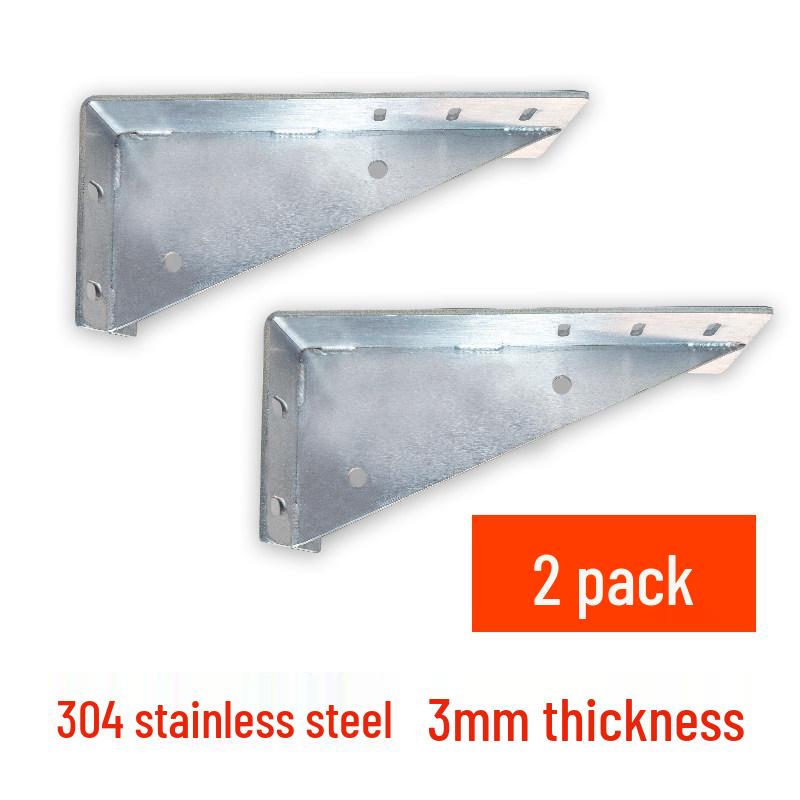 

Heavy-Duty Stainless Steel Triangle Bracket for Wall-Mounting Cabinets, Tables, Chairs, and Shelves.