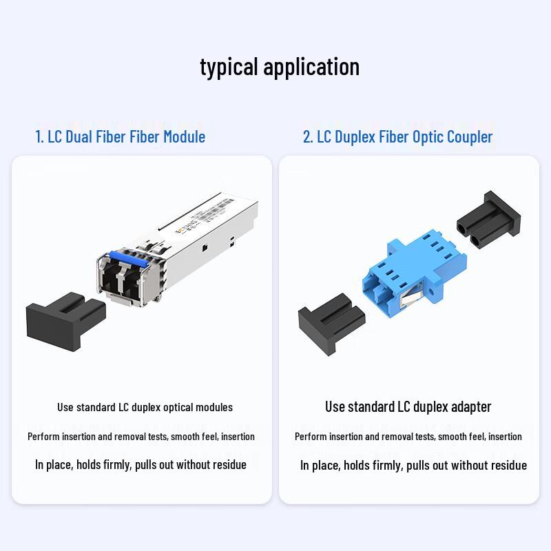 BOYANG Dual LC Fiber Optic Dust Caps