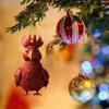 Acrylic Cartoon Rooster Pendants Cartoon Cock  Lifelike   Home Decor