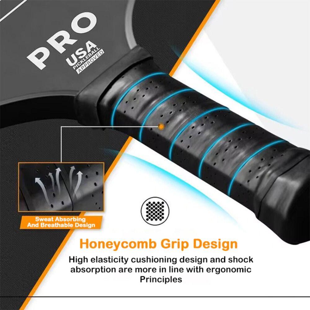 T700 Pickleball Paddle Carbon Fiber Pickle Ball Paddle Durable Pickleball Rackets Set