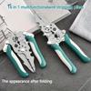 HooFun 16-In-1 Foldable Wire Stripper, Pulley Design Multi-function Electrician Wire Splitter Wire Winding Pliers Crimping Plier