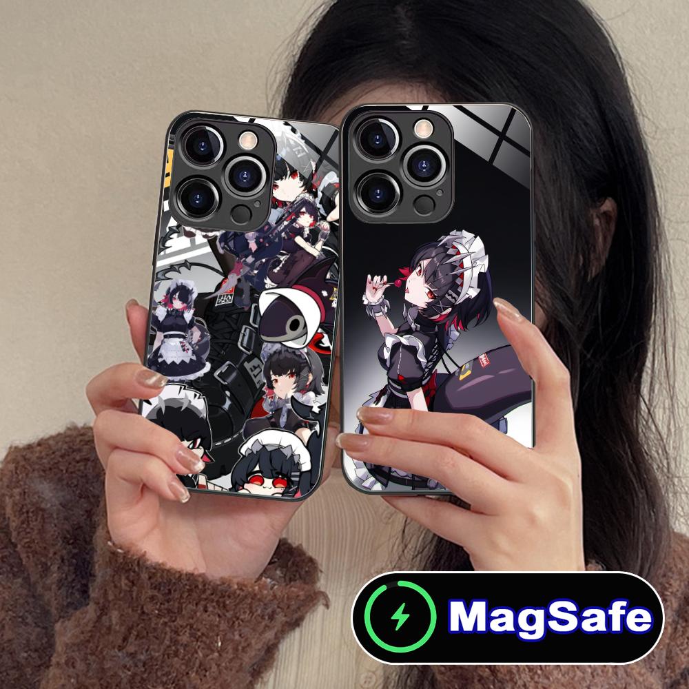 Zenless Zone Zero Ellen Joe Phone Case for iPhone 17 16 15 14 13 12 11 Pro Max Plus Mini MagSafe Glass Colour Cover Pretty Cover