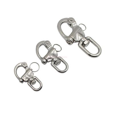 316 Stainless Steel Swivel Shackle Quick Release Boat Anchor Chain Eye Shackle Swivel Snap Hook For Marine Architectural