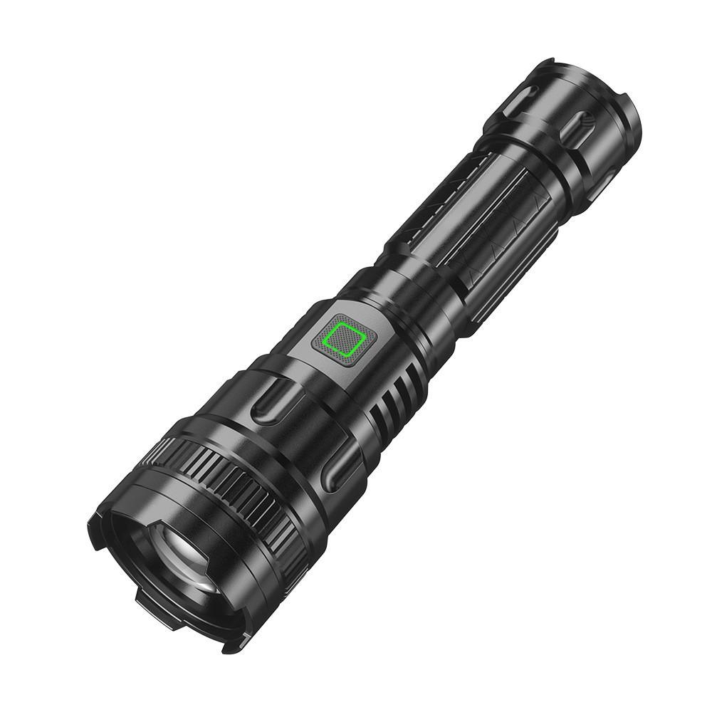 

Charging zoom laser outdoor lighting waterproof aluminum alloy flashlight portable household emergency situation resistant aluminum alloy-800LM