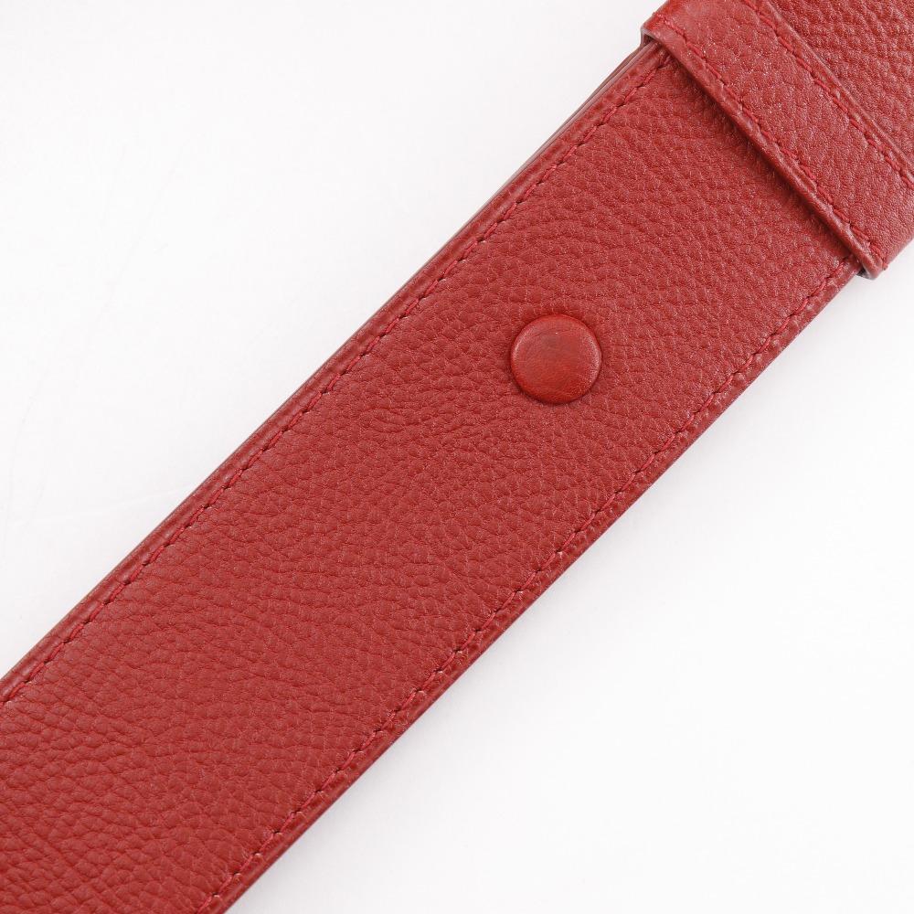 DELVAUX Mutan Shoulder Bag Outlet Red Calfskin Women Used