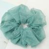 Lystrfac Letter Organza Oversized Scrunchie Women Rubber Bands Elastic Hair Bands Hair Tie Ponytail Holder Hair Accessories