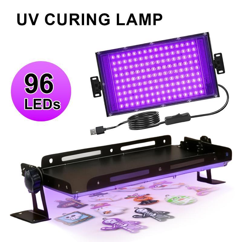 96 Leds Usb Ultraviolet Glue Curing Lamp, Resin Curing Device. Resin Molds, Jewelry Making, Diy Handcraft Material